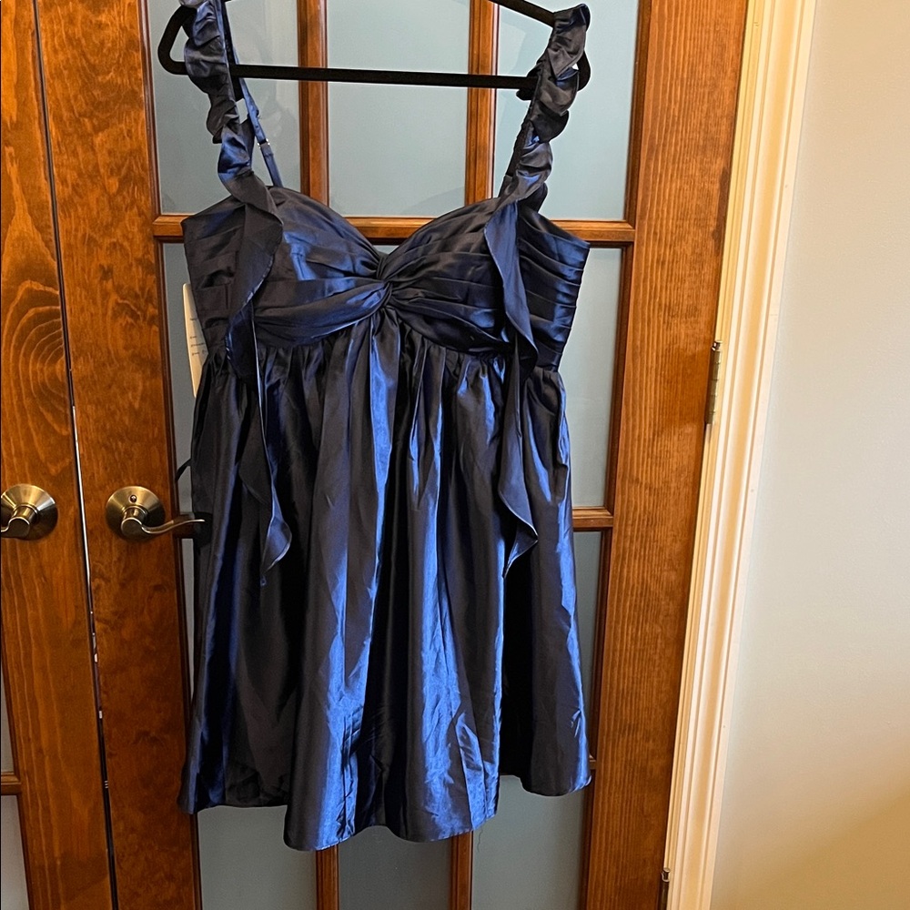 Elegant Navy Blue Women's Dress